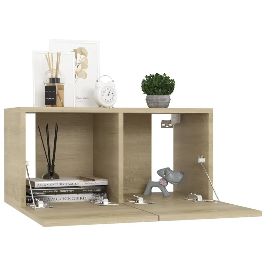 Ensemble de meubles TV 7 pcs Chêne sonoma Bois d'ingénierie - 4