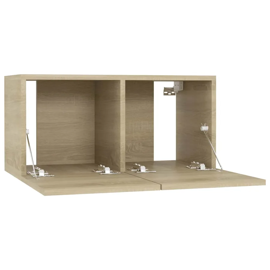 Meubles TV suspendus 3 pcs Chêne sonoma 60x30x30 cm - 6