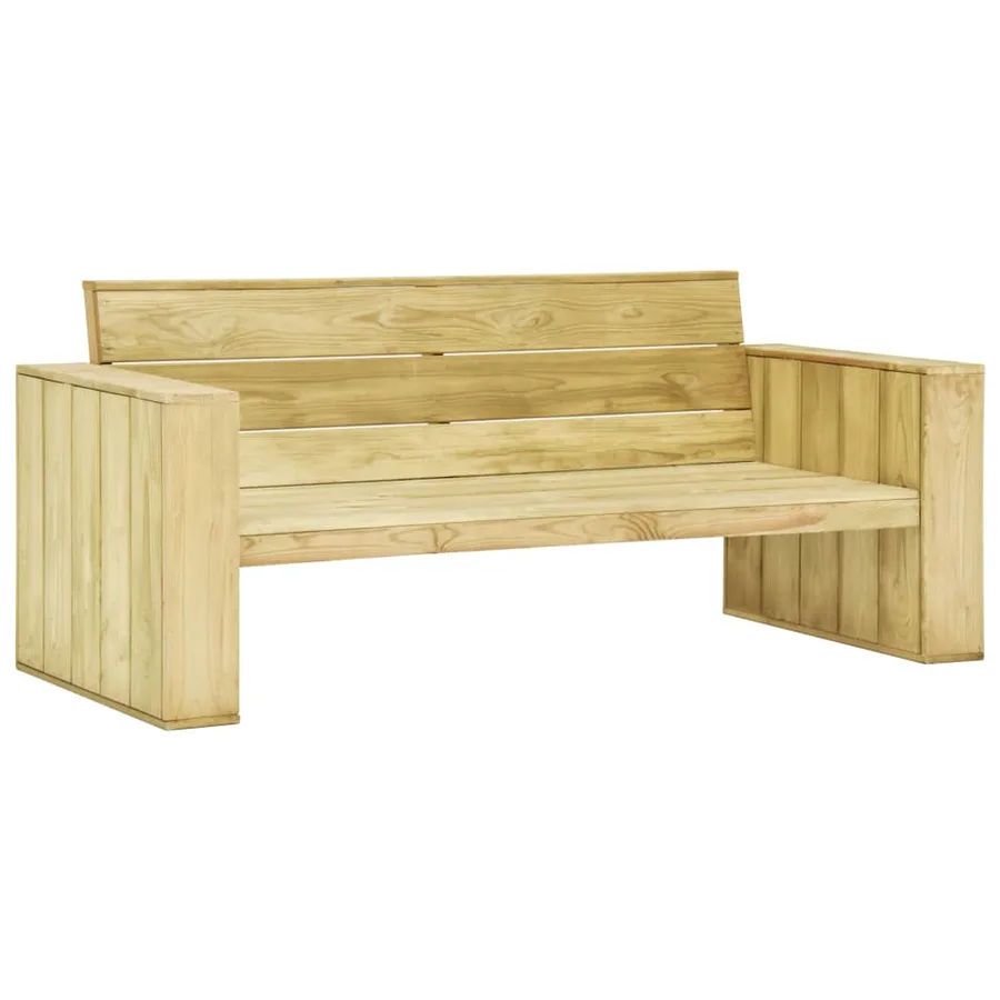 Salon de jardin 4 pcs Bois de pin imprégné - 7