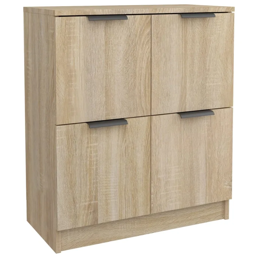 Buffets 2 pcs Chêne sonoma 60x30x70 cm Bois d'ingénierie - 3