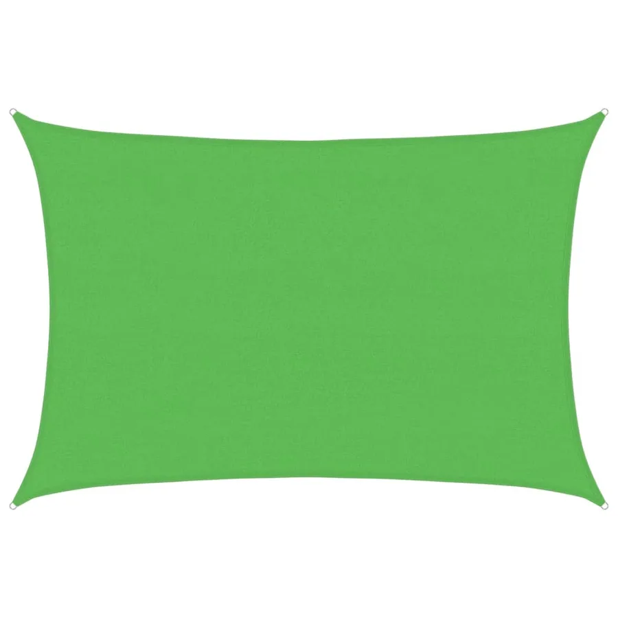 Voile d'ombrage 160 g/m² Vert clair 4x6 m PEHD - 2