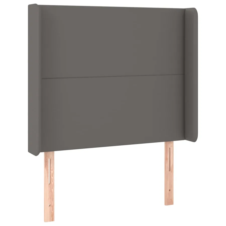 Sommier à lattes de lit matelas LED Gris 90x190 cm Similicuir - 7