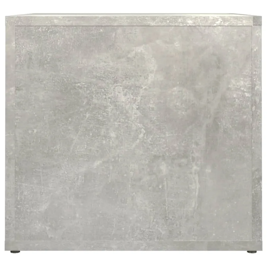 Table de chevet Gris béton 41x40x36 cm Bois d'ingénierie - 6