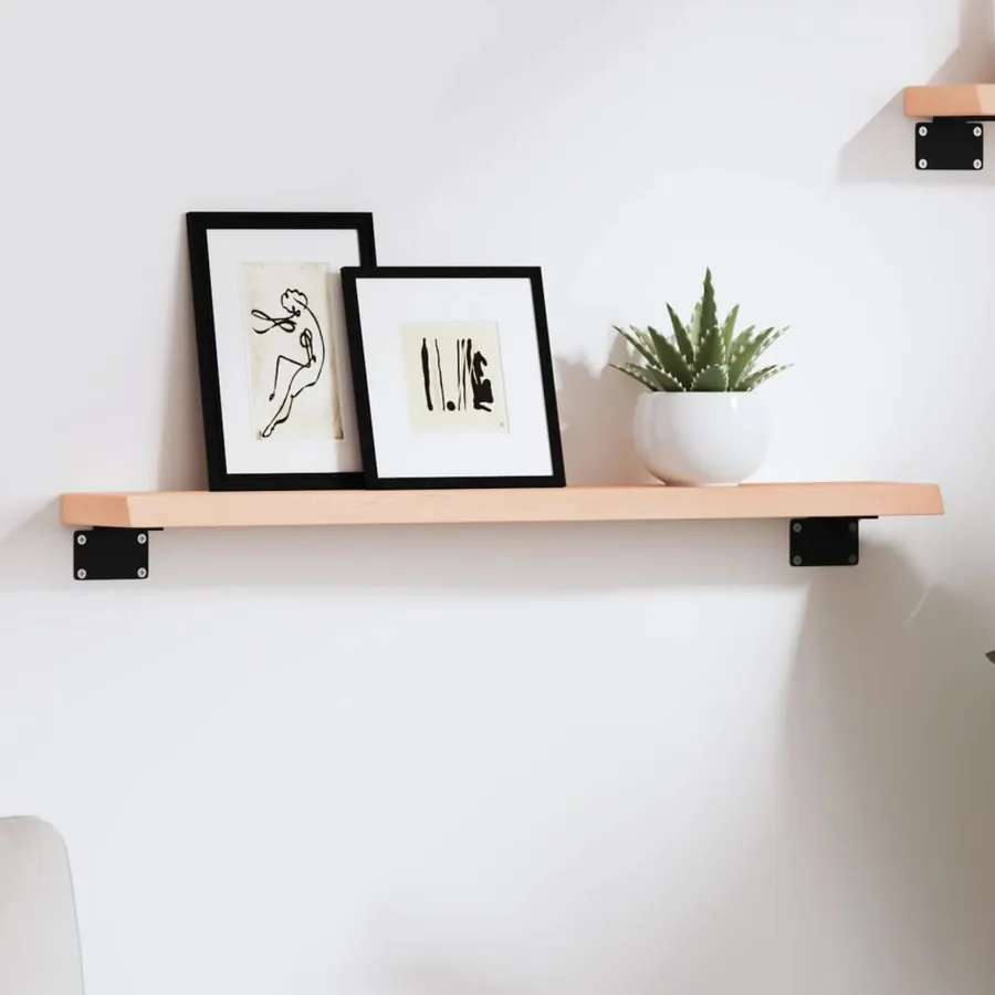 Étagère murale 60x10x2 cm bois de chêne massif non traité