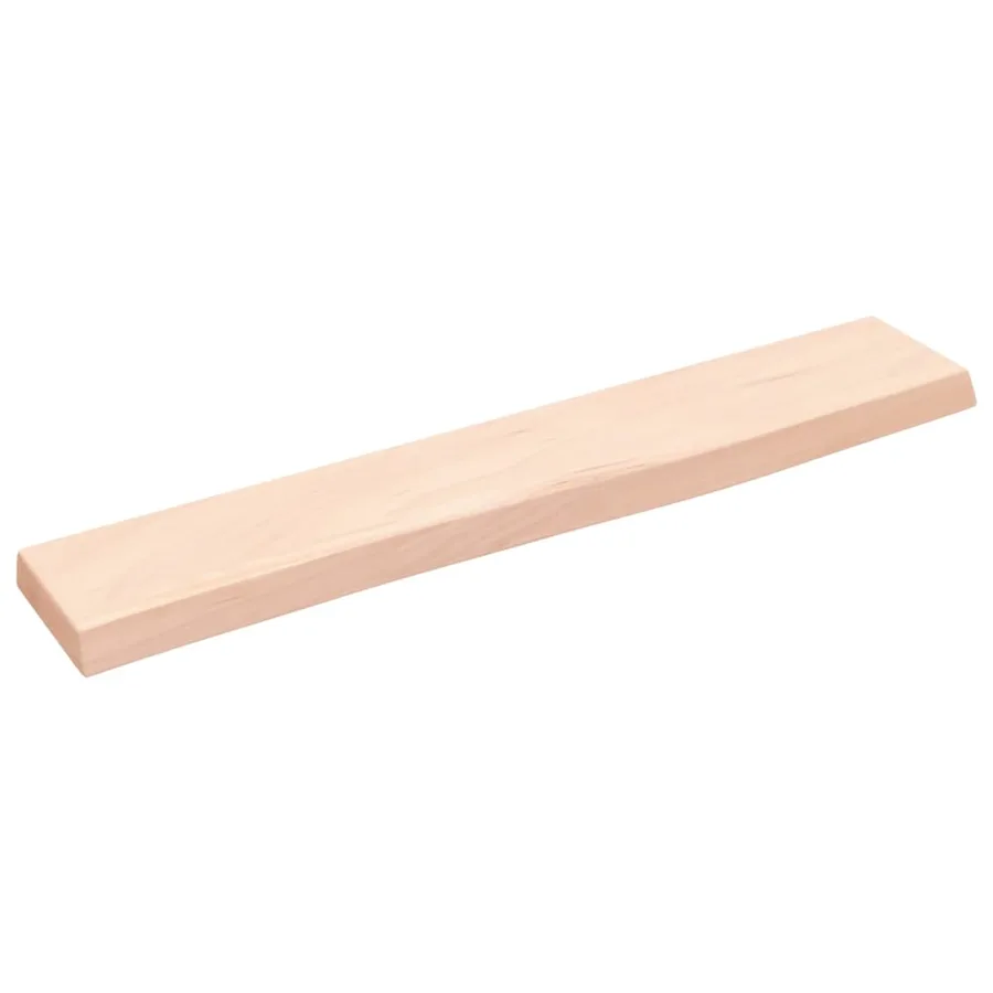 Étagère murale 60x10x2 cm bois de chêne massif non traité - 2