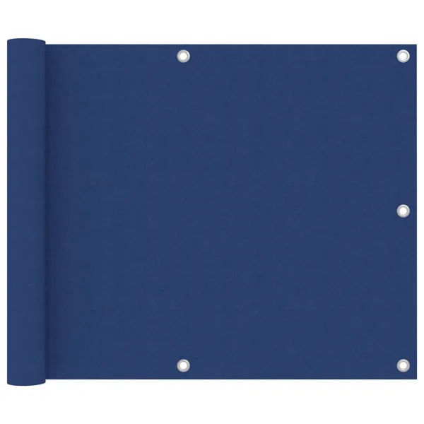 Écran de balcon Bleu 75x600 cm Tissu Oxford