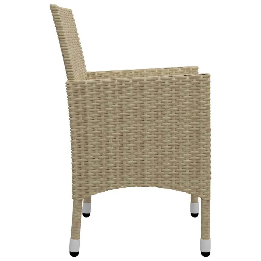Ensemble à manger de jardin 9 pcs Beige - 8