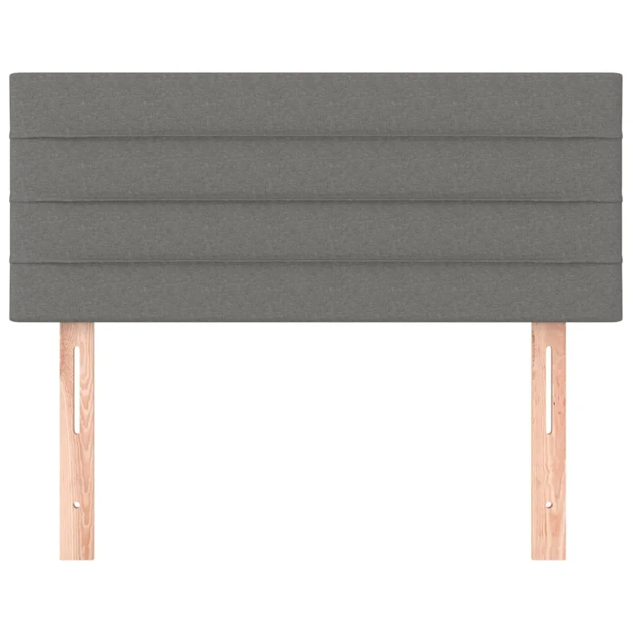 Tête de lit Gris foncé 100x5x78/88 cm Tissu - 3