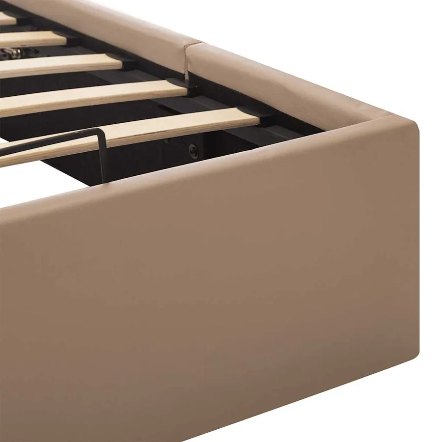 Cadre de lit à rangement hydraulique sans matelas 120x200 cm - 9