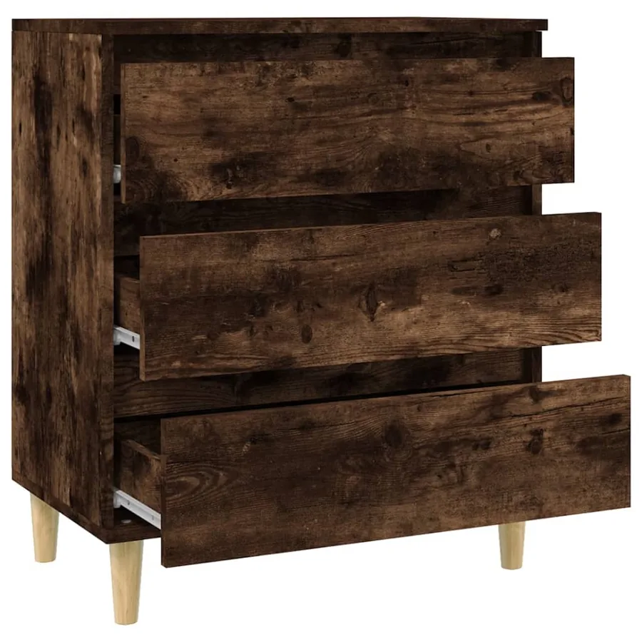 Buffet Chêne fumé 60x35x70 cm Bois d'ingénierie - 7
