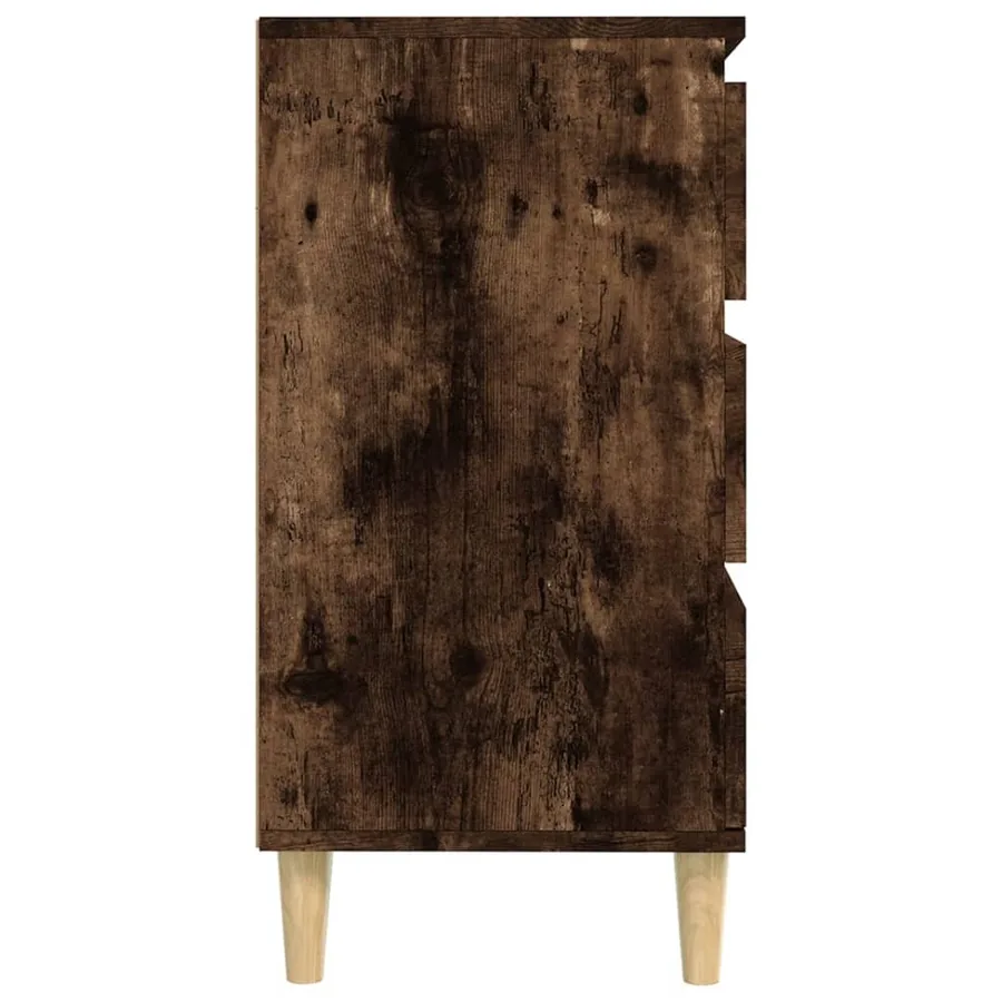 Buffet Chêne fumé 60x35x70 cm Bois d'ingénierie - 8