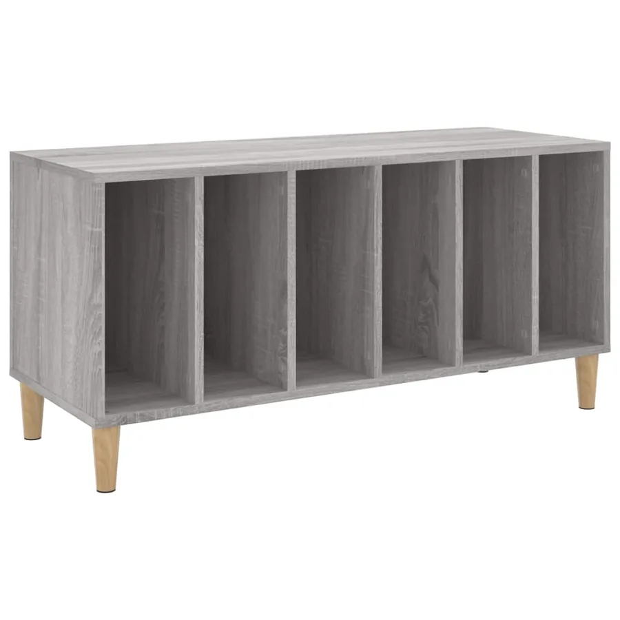 Armoire à disques sonoma gris 100x38x48 cm bois d'ingénierie - 2