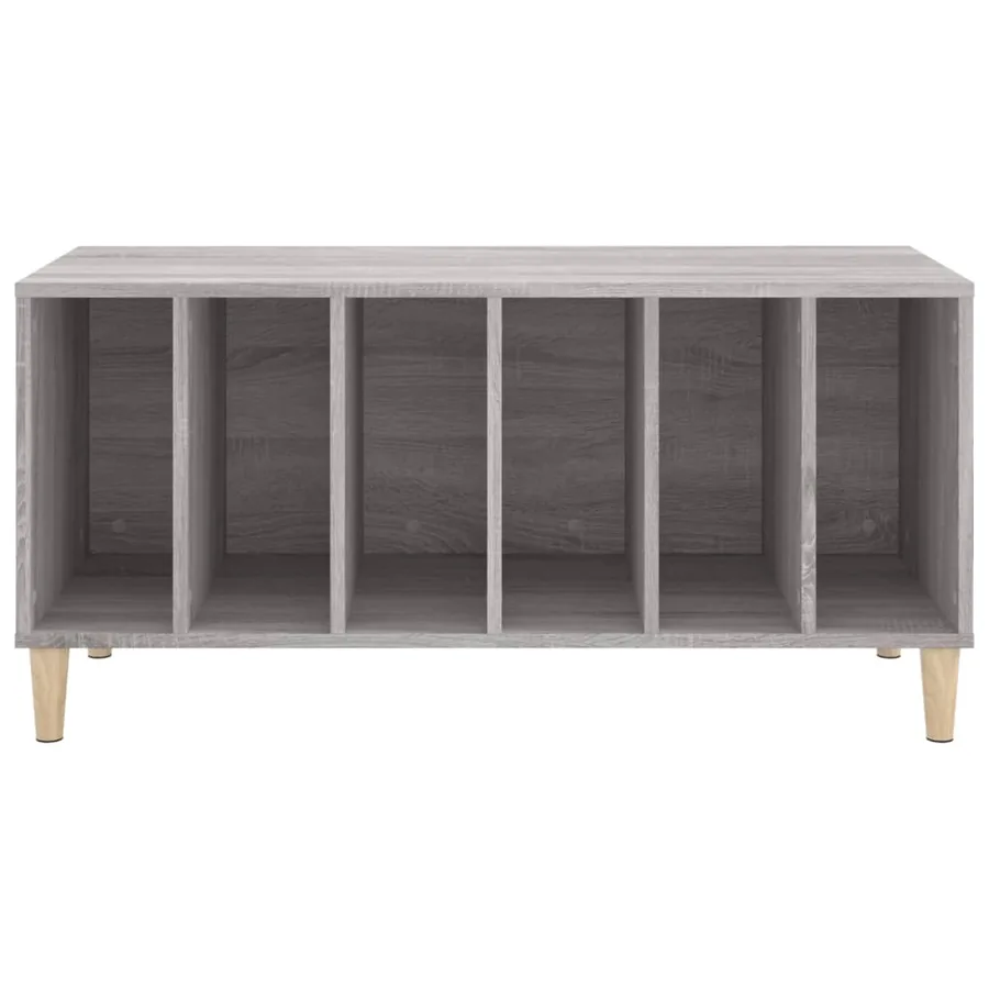 Armoire à disques sonoma gris 100x38x48 cm bois d'ingénierie - 5