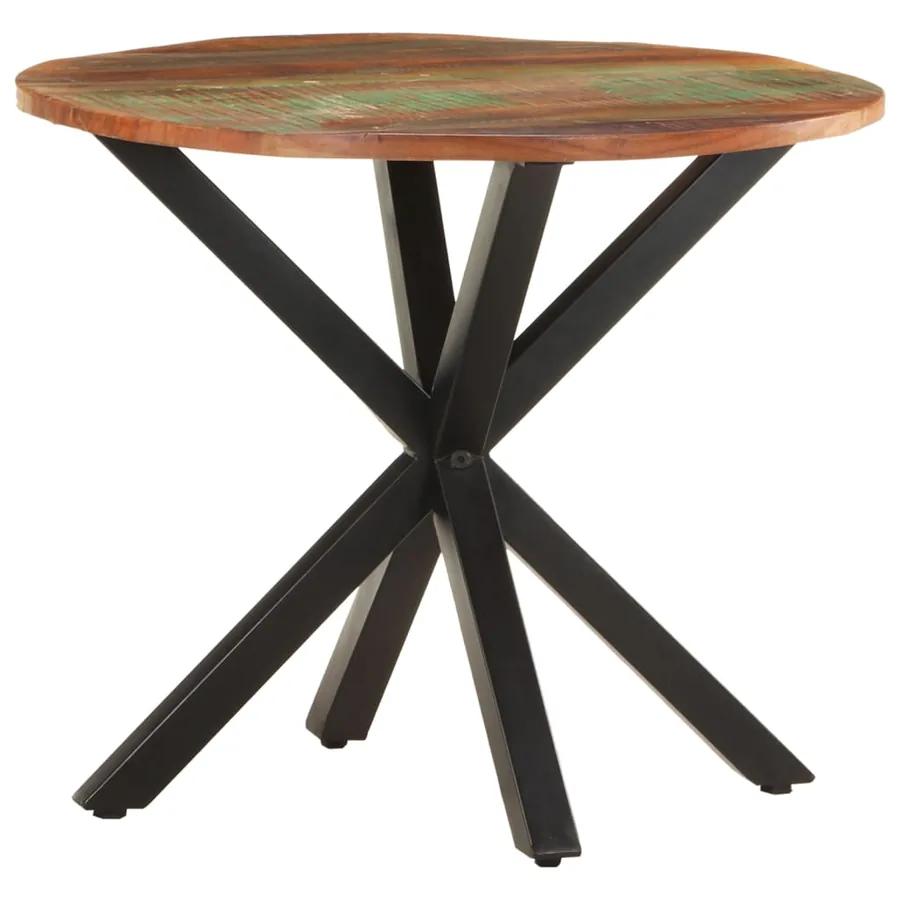 Table d'appoint 68x68x56 cm Bois de récupération massif - 10