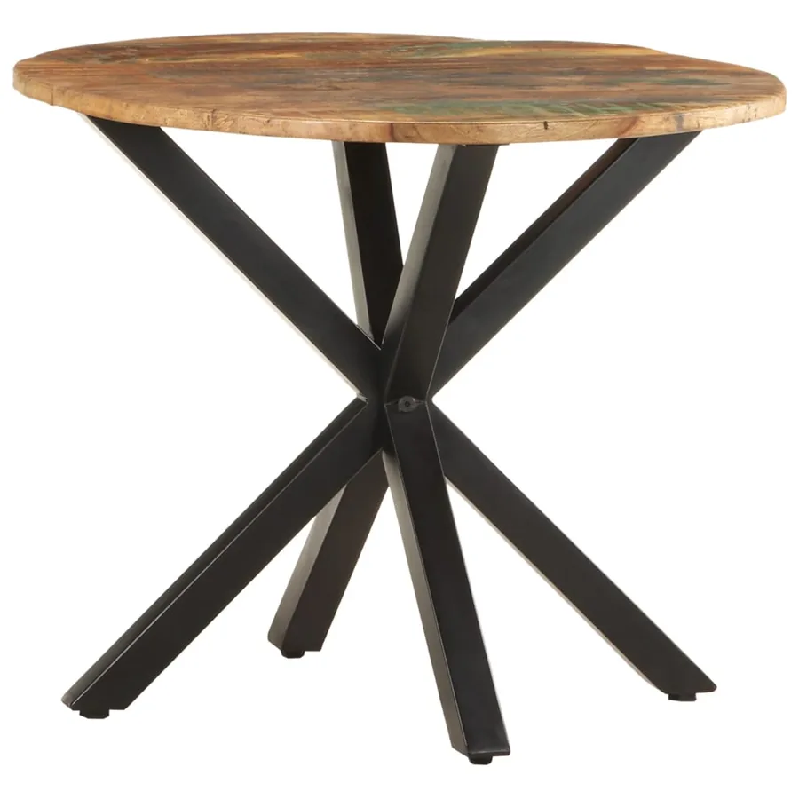 Table d'appoint 68x68x56 cm Bois de récupération massif - 7