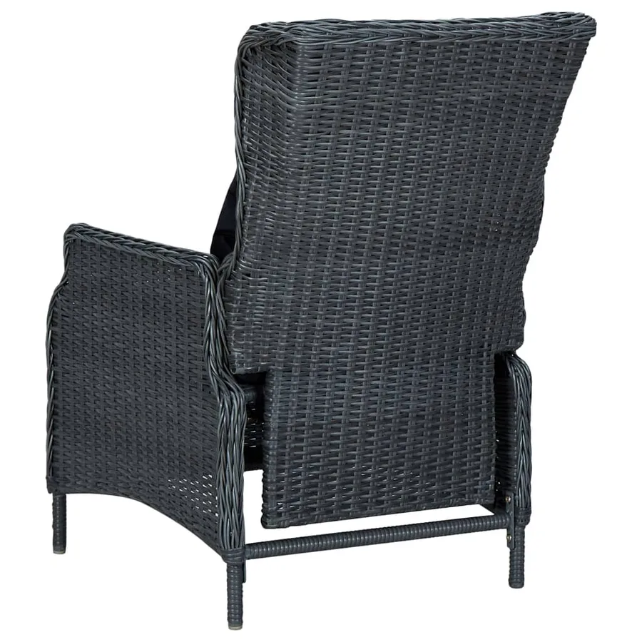 Ensemble à manger de jardin 7 pcs Gris foncé - 13