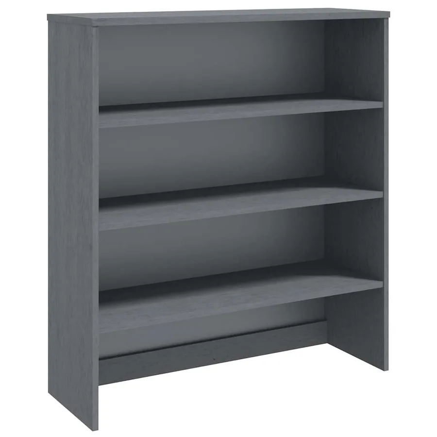 Dessus de buffet HAMAR Gris foncé 90x30x100 cm Bois de pin - 2