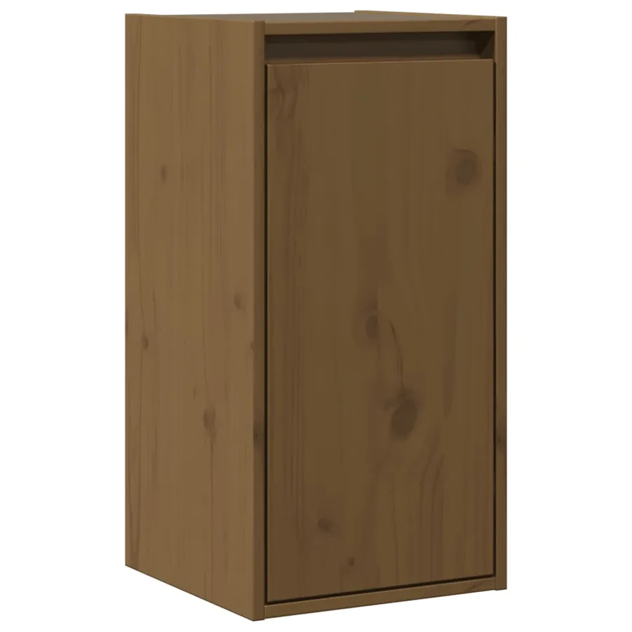 Armoire murale Marron miel 30x30x60 cm Bois de pin massif - 2