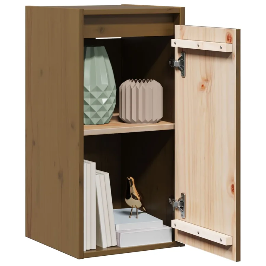 Armoire murale Marron miel 30x30x60 cm Bois de pin massif - 3