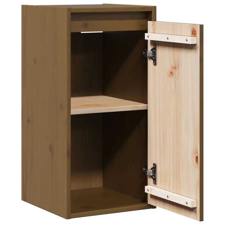 Armoire murale Marron miel 30x30x60 cm Bois de pin massif - 5