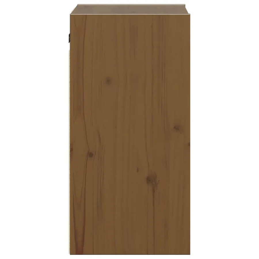 Armoire murale Marron miel 30x30x60 cm Bois de pin massif - 6