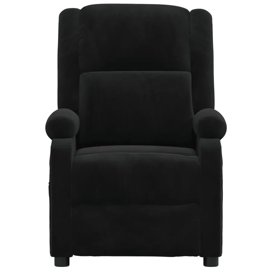 Fauteuil inclinable électrique noir velours - 4