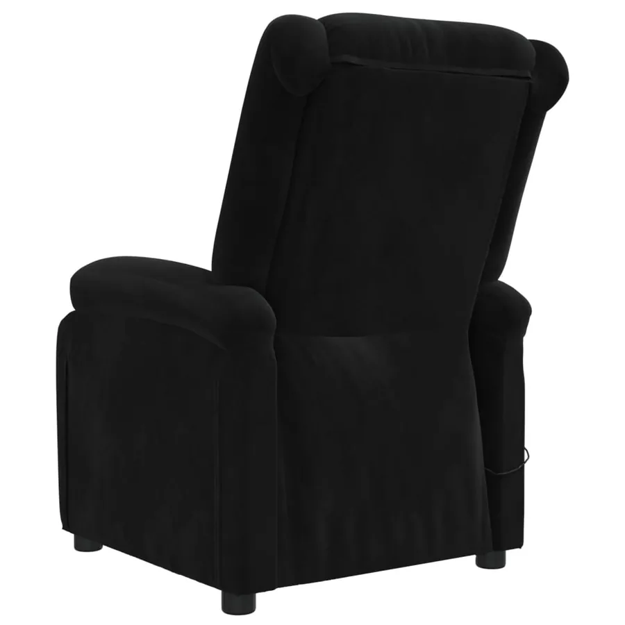 Fauteuil inclinable électrique noir velours - 6
