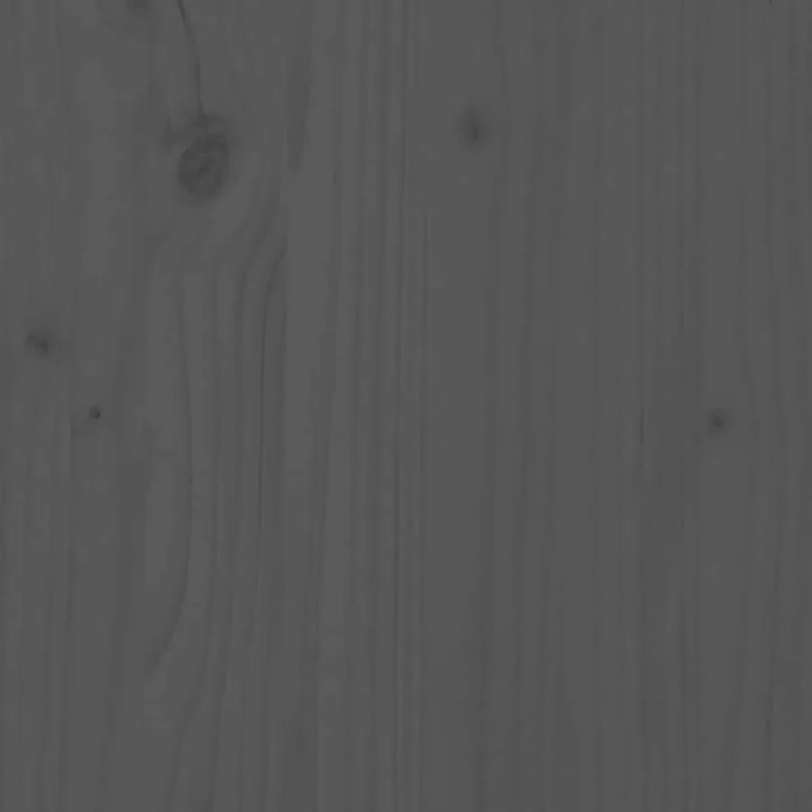 Lit de palette sans matelas gris bois massif - 7