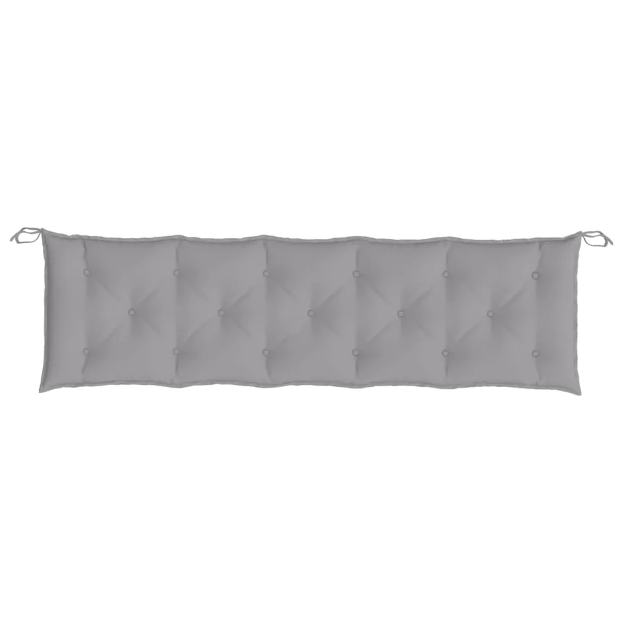 Coussins de banc jardin lot de 2 gris 180x50x7 cm tissu Oxford - 6