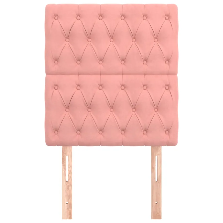 Tête de lit Rose 80x7x118/128 cm Velours - 3