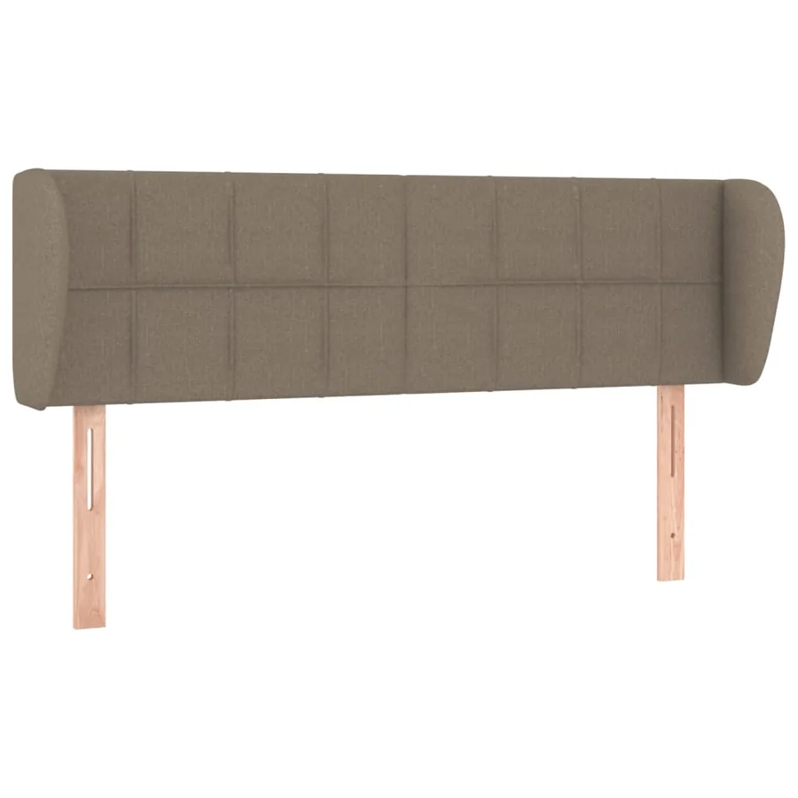 Tête de lit avec oreilles Taupe 147x23x78/88 cm Tissu - 2