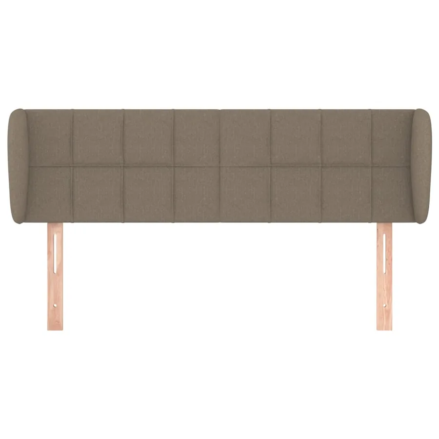 Tête de lit avec oreilles Taupe 147x23x78/88 cm Tissu - 3
