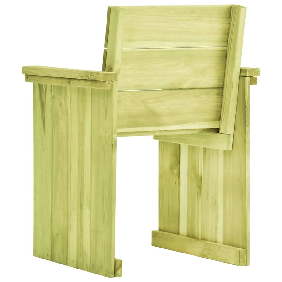 Chaise de jardin Bois de pin imprégné - 4