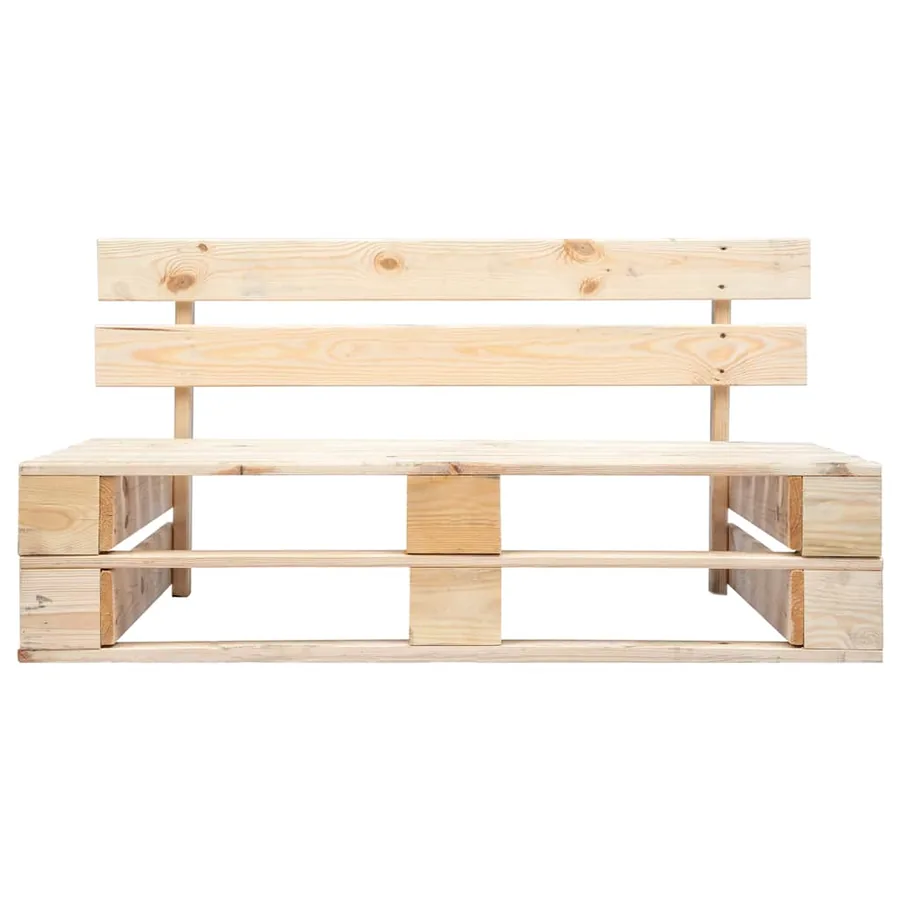 Banc palette de jardin bois - 2
