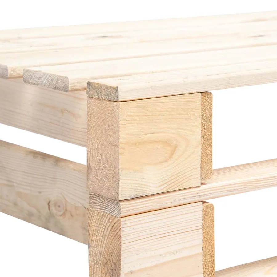 Banc palette de jardin bois - 4