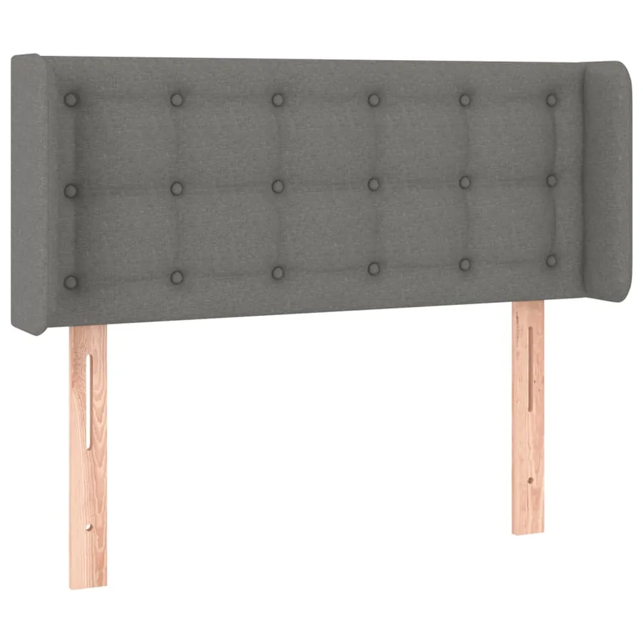 Tête de lit à LED Gris foncé 83x16x78/88 cm Tissu - 3