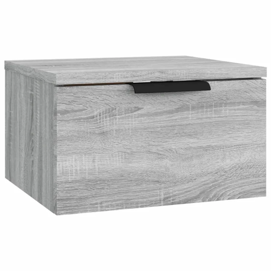 Table de chevet murale Sonoma gris 34x30x20 cm - 2