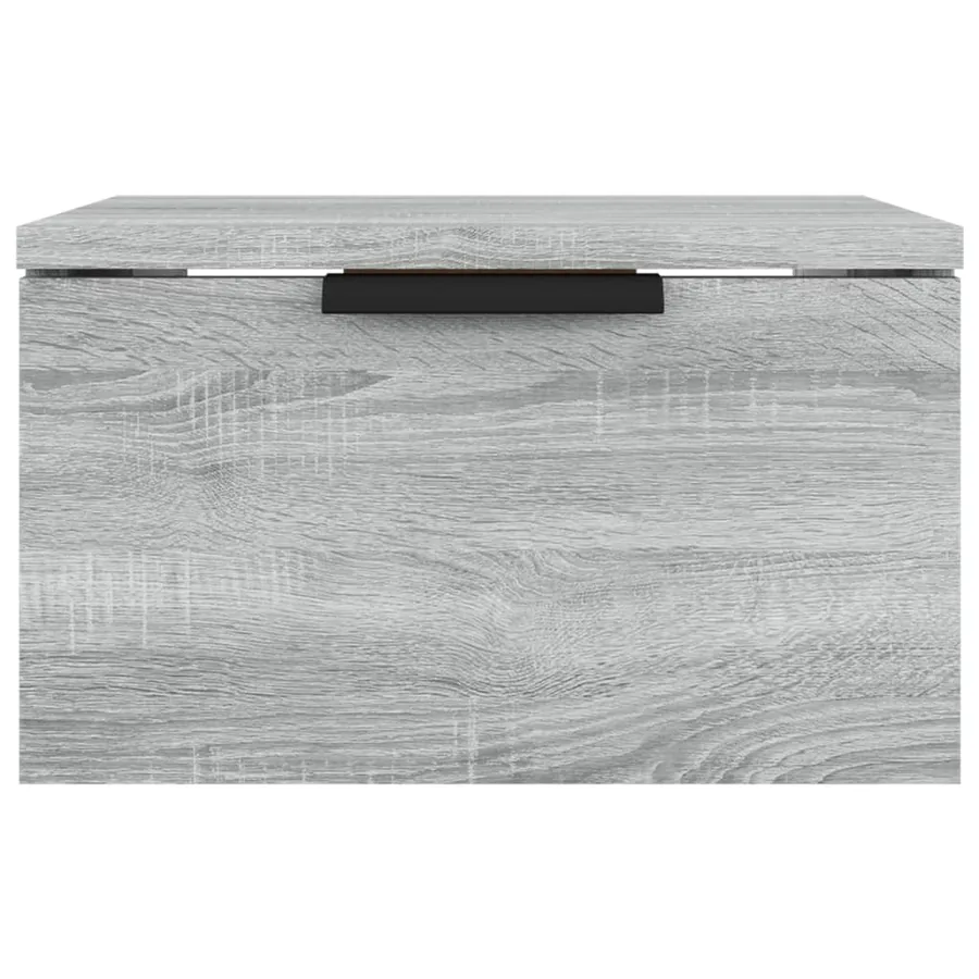 Table de chevet murale Sonoma gris 34x30x20 cm - 4