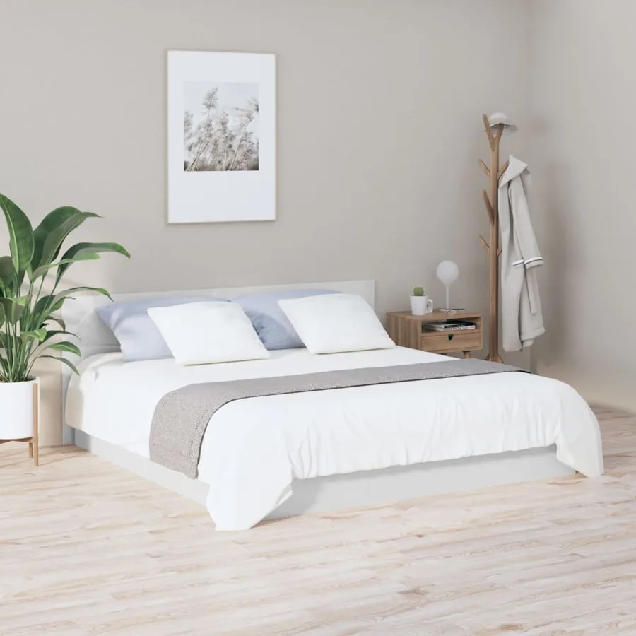 Tête de lit Blanc brillant 200x1,5x80 cm Bois d'ingénierie - 3