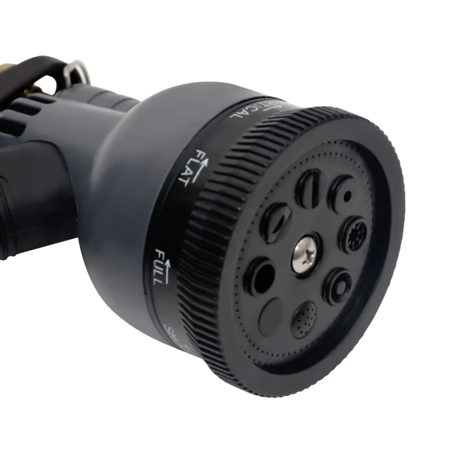 Tuyau d'arrosage buse de pulvérisation argenté 0,6" 7,5 m inox - 9