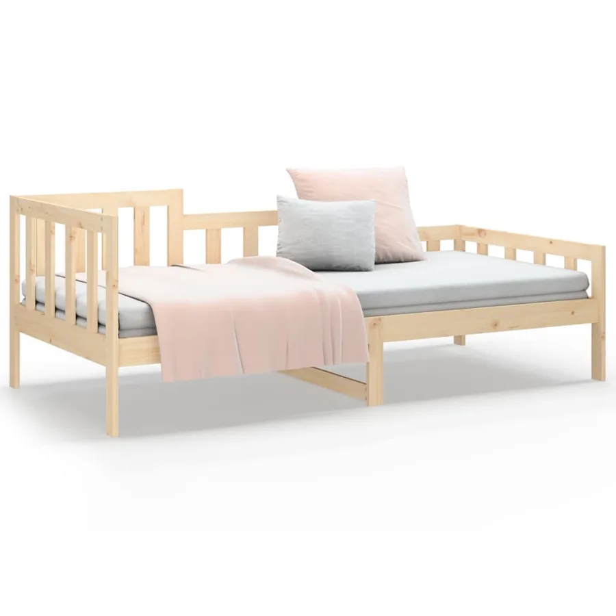 Lit de jour sans matelas 80x200 cm bois de pin massif - 5