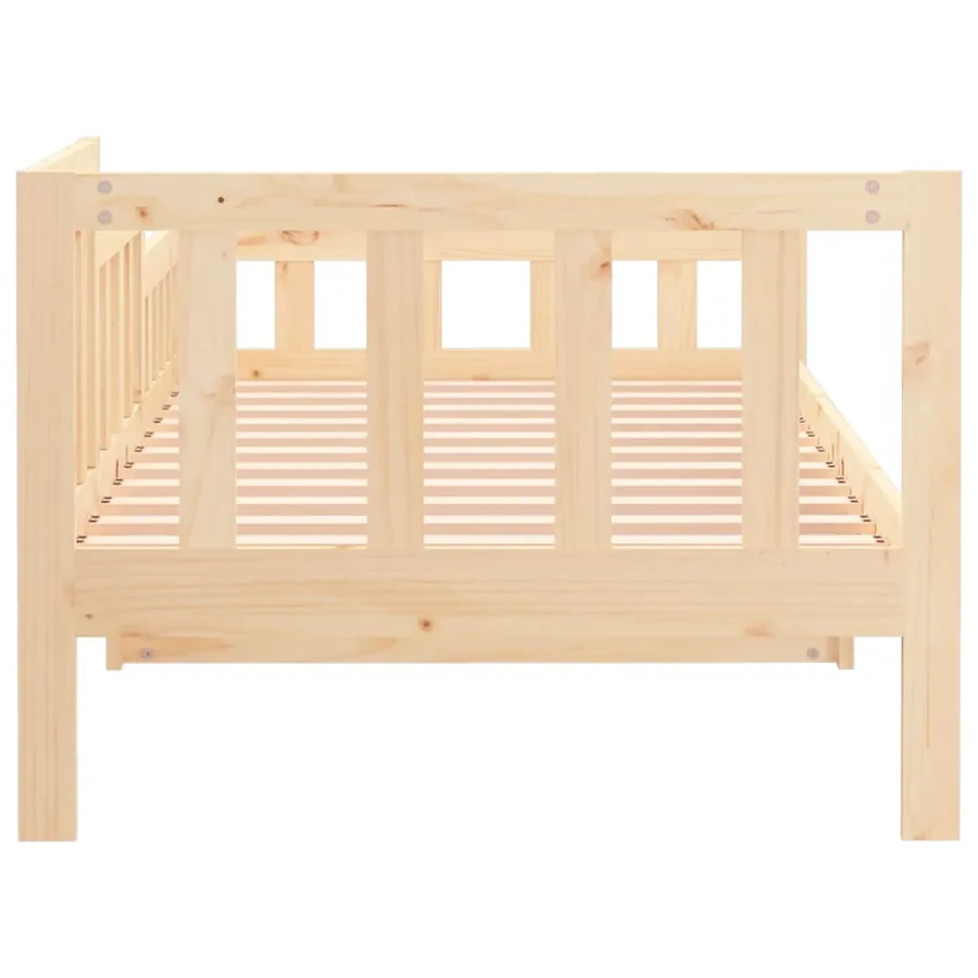 Lit de jour sans matelas 80x200 cm bois de pin massif - 9