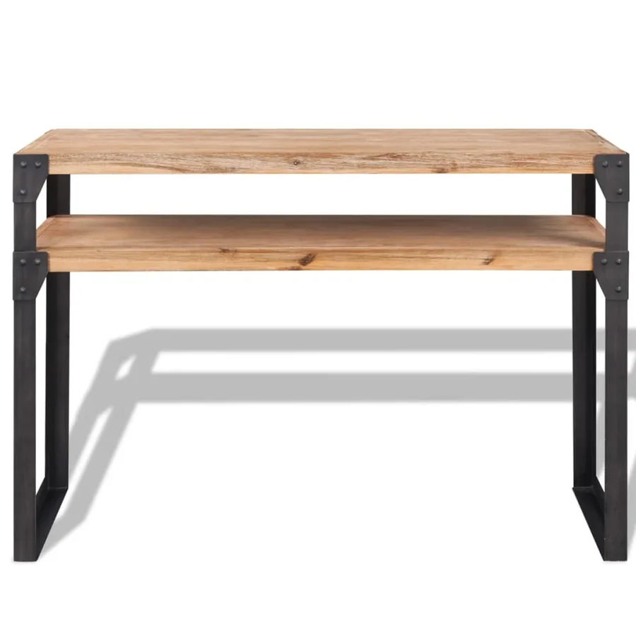 Table console Bois d'acacia massif 120 x 40 x 85 cm - 2