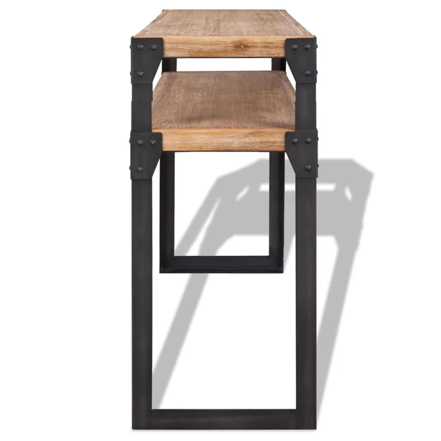 Table console Bois d'acacia massif 120 x 40 x 85 cm - 3