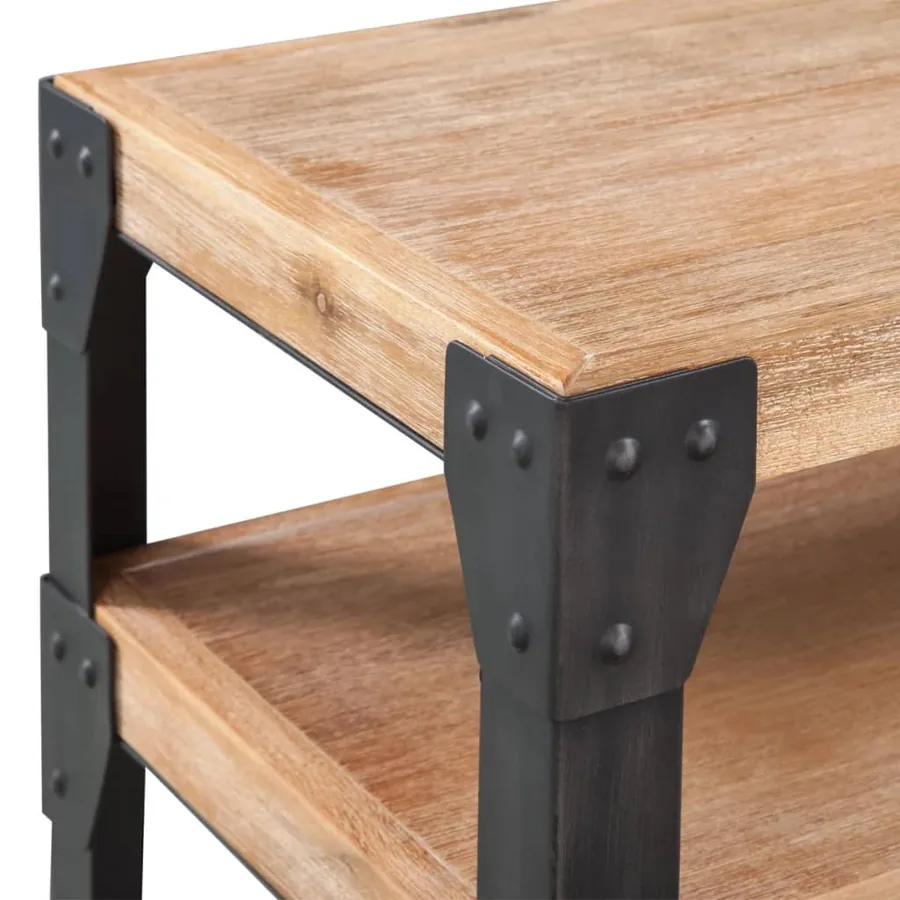 Table console Bois d'acacia massif 120 x 40 x 85 cm - 4