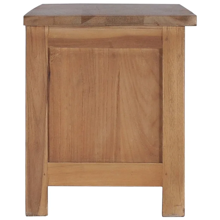 Meuble TV 90x30x35 cm Bois de teck massif - 5