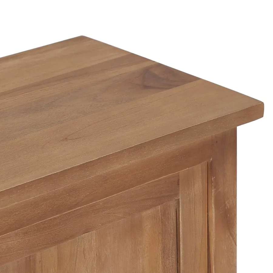 Meuble TV 90x30x35 cm Bois de teck massif - 6