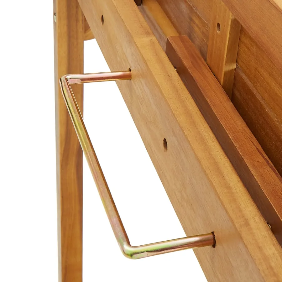 Ensemble de bar de balcon 3 pcs Bois d'acacia solide - 10