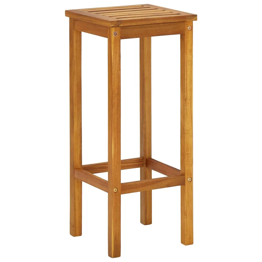 Ensemble de bar de balcon 3 pcs Bois d'acacia solide - 7