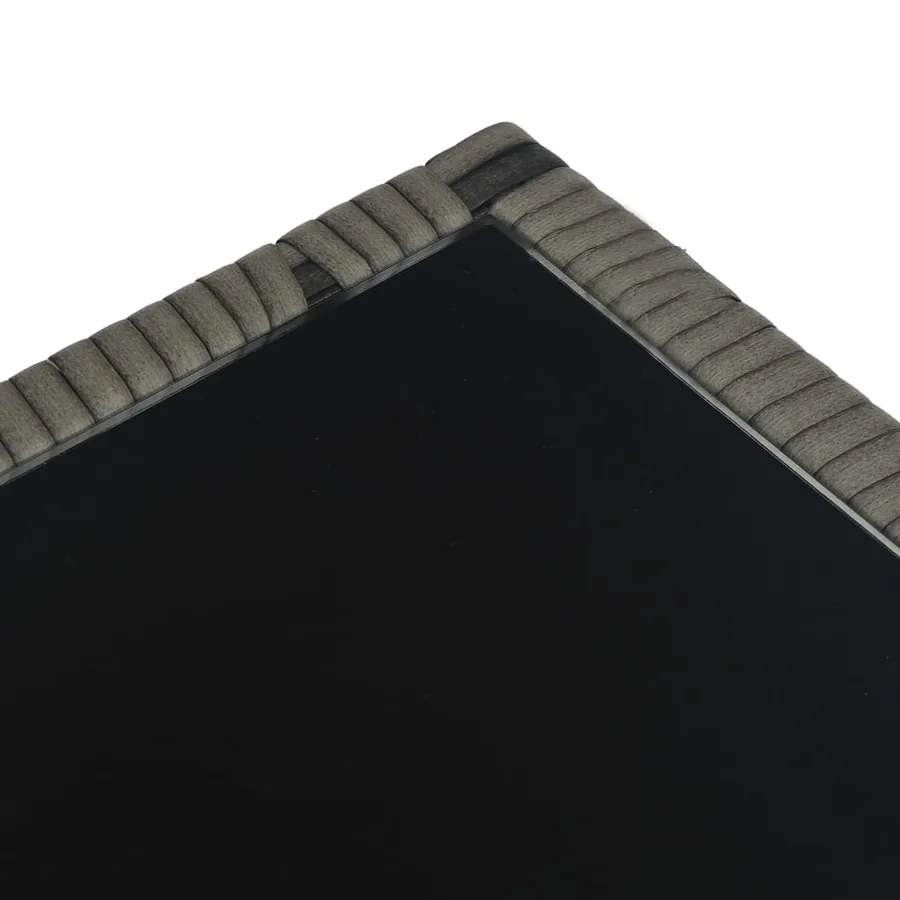 Ensemble de bistro 3 pcs avec coussins Résine tressée Gris - 6